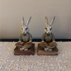 Charming Rabbit Bookends